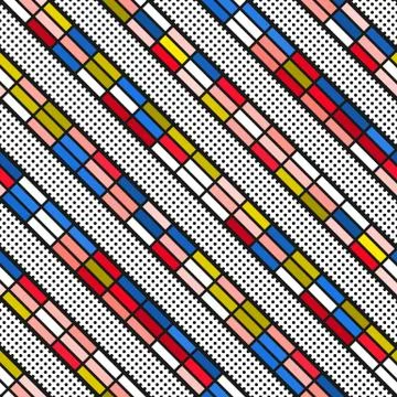 Colorful bright seamless pattern Stock Illustration