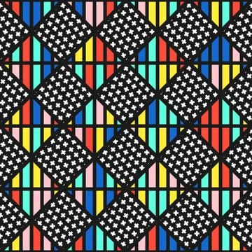 Colorful bright seamless pattern Stock Illustration