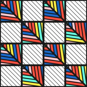 Colorful bright seamless pattern Stock Illustration