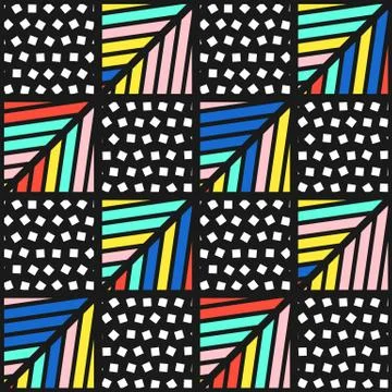 Colorful bright seamless pattern Stock Illustration