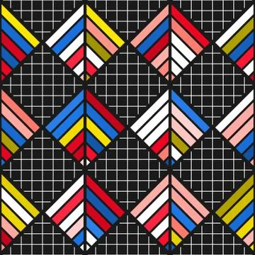 Colorful bright seamless pattern Stock Illustration