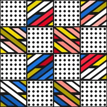 Colorful bright seamless pattern Stock-Illustration