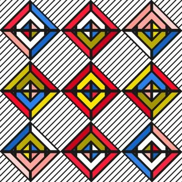 Colorful bright seamless pattern Stock Illustration