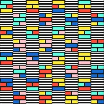 Colorful bright seamless pattern Stock Illustration