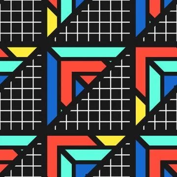 Colorful bright seamless pattern Stock Illustration