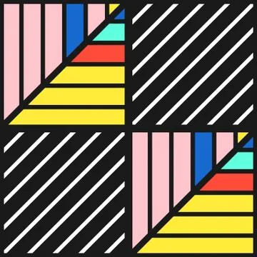 Colorful bright seamless pattern Illustrazione stock