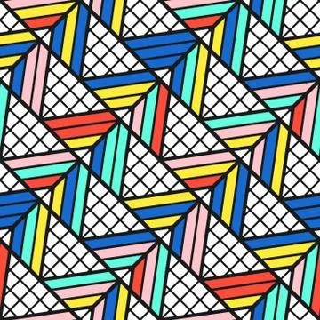 Colorful bright seamless pattern Stock Illustration