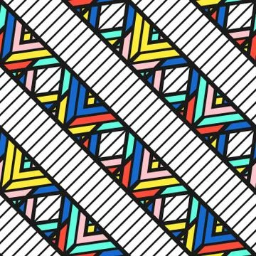 Colorful bright seamless pattern Illustrazione stock