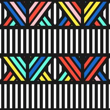 Colorful bright seamless pattern Stock Illustration