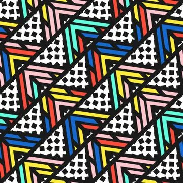 Colorful bright seamless pattern Stock Illustration