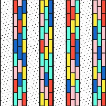 Colorful bright seamless pattern Stock Illustration