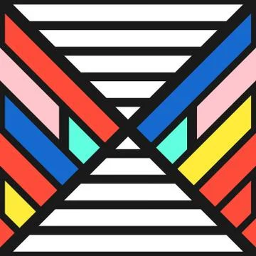 Colorful bright seamless pattern Stock Illustration