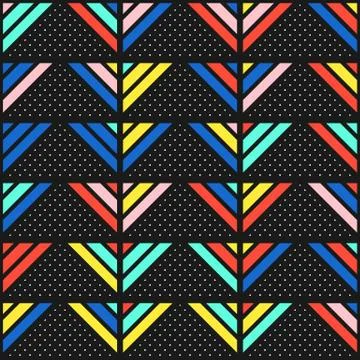 Colorful bright seamless pattern Stock Illustration