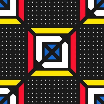 Colorful bright seamless pattern Stock Illustration