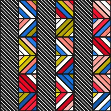 Colorful bright seamless pattern Illustrazione stock