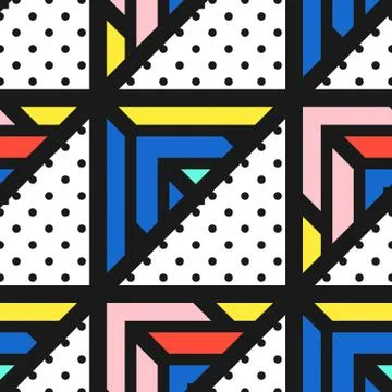 Colorful bright seamless pattern Stock Illustration