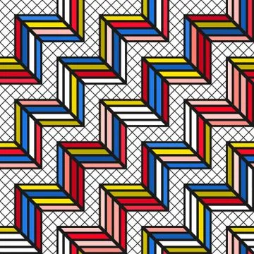 Colorful bright seamless pattern Illustrazione stock