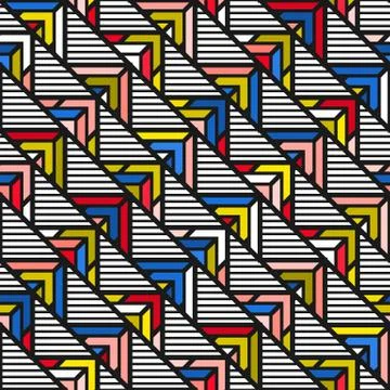 Colorful bright seamless pattern Stock Illustration