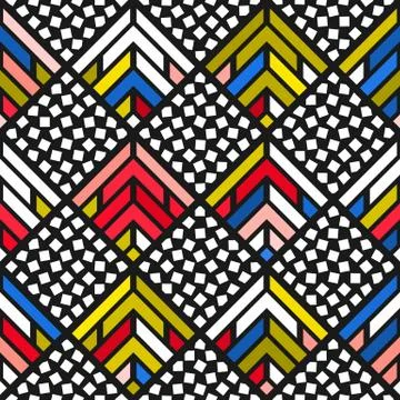 Colorful bright seamless pattern Stock Illustration