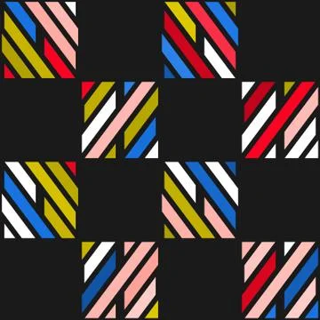Colorful bright seamless pattern Stock Illustration