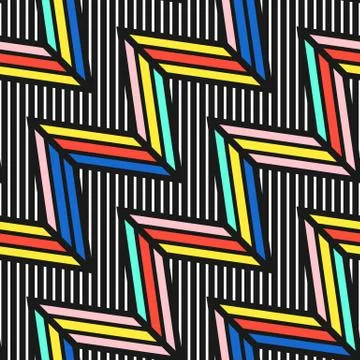 Colorful bright seamless pattern Stock Illustration