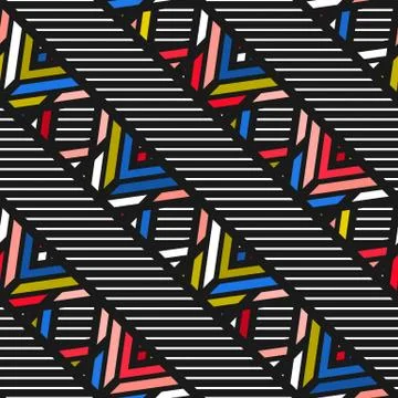 Colorful bright seamless pattern Stock Illustration