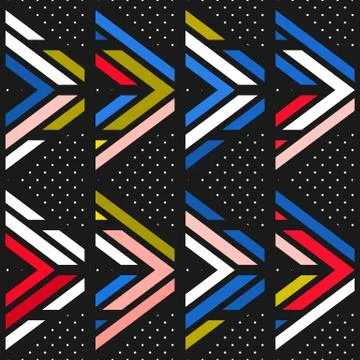 Colorful bright seamless pattern Illustrazione stock