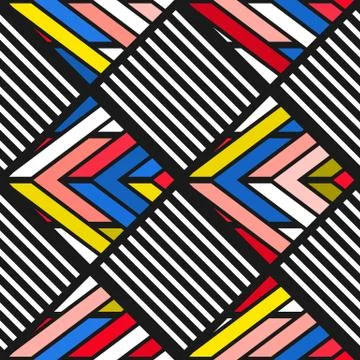 Colorful bright seamless pattern Illustrazione stock
