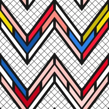 Colorful bright seamless pattern Stock Illustration