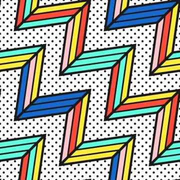 Colorful bright seamless pattern Stock Illustration