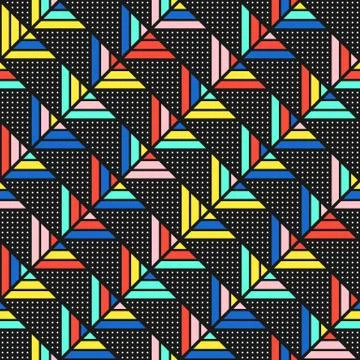 Colorful bright seamless pattern Stock Illustration
