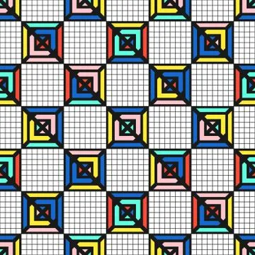 Colorful bright seamless pattern Stock Illustration