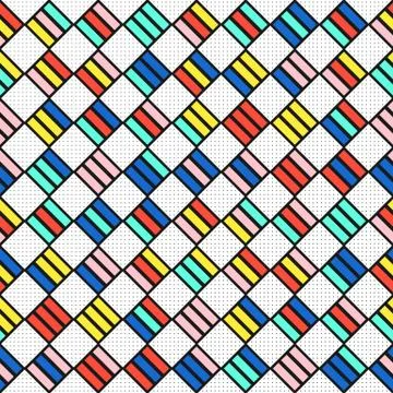 Colorful bright seamless pattern Illustrazione stock