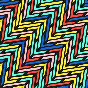 Colorful bright seamless pattern Stock Illustration