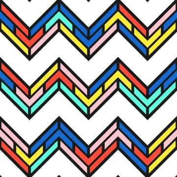 Colorful bright seamless pattern Illustrazione stock