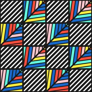 Colorful bright seamless pattern Stock Illustration