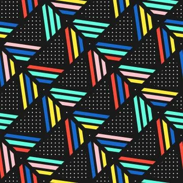 Colorful bright seamless pattern Stock Illustration