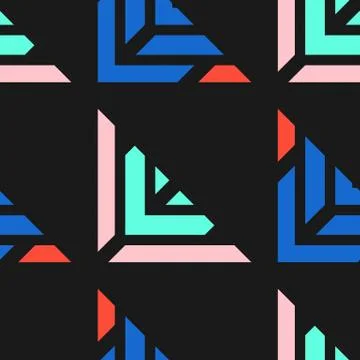 Colorful bright seamless pattern Stock Illustration