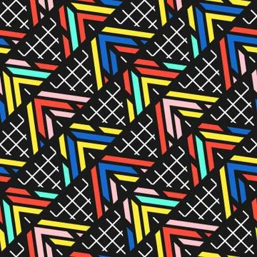 Colorful bright seamless pattern Illustrazione stock
