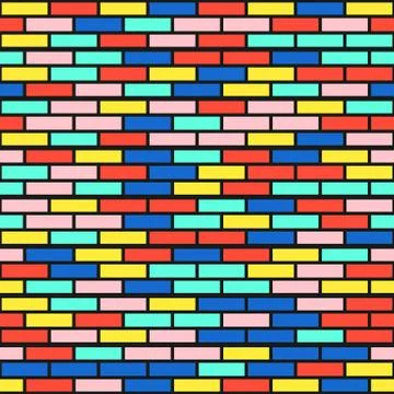 Colorful bright seamless pattern Stock Illustration
