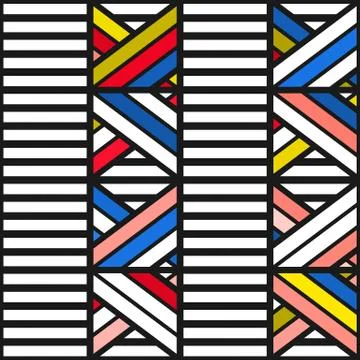 Colorful bright seamless pattern Stock Illustration
