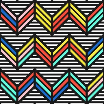 Colorful bright seamless pattern Stock Illustration