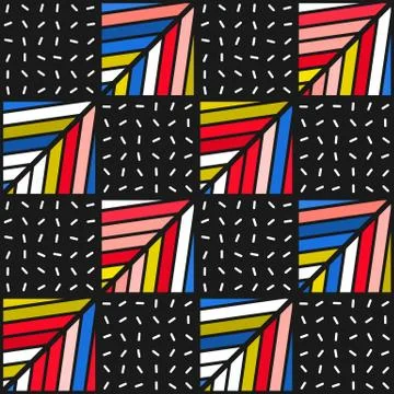 Colorful bright seamless pattern Illustrazione stock