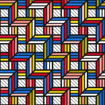 Colorful bright seamless pattern Illustrazione stock