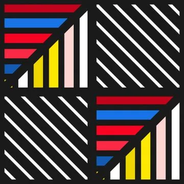Colorful bright seamless pattern Illustrazione stock