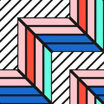 Colorful bright seamless pattern Stock Illustration
