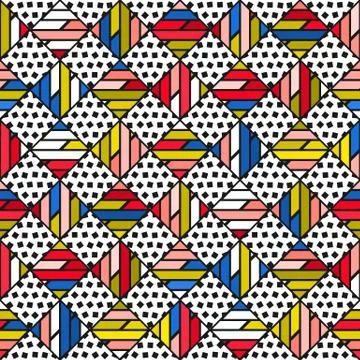 Colorful bright seamless pattern Stock Illustration