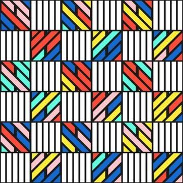 Colorful bright seamless pattern Stock Illustration