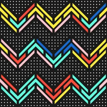 Colorful bright seamless pattern Stock Illustration
