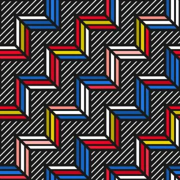 Colorful bright seamless pattern Stock Illustration